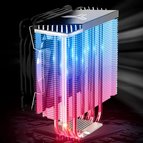 Miniatura 7 de JONSBO CR1400 - Enfriador de aire de CPU RGB, enfriador de CPU PWM de 92 mm con 4 tubos de calor, ventiladores de PC de computadora removibles
