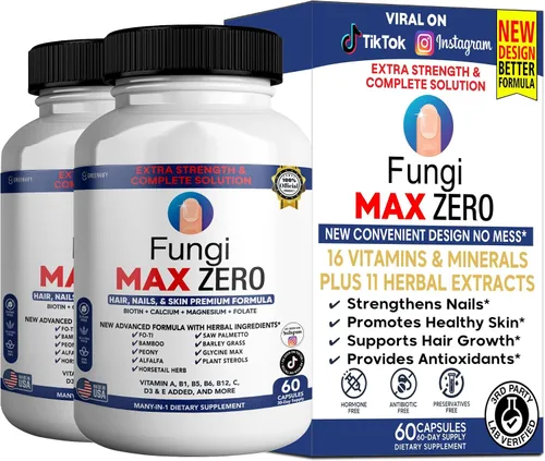 Suplemento Fungi Max Zero para cabello, uñas y piel. (2)
