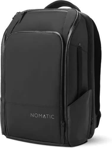NOMATIC Paquete de viaje - Mochila para laptop resistente al agua - Mochila expandible compatible con TSA, Negro, 20 l, Bolsa para portátil