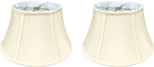 Miniatura 19 de Royal Designs, Inc. BSO-711-17WH - Pantalla de lámpara de campana de tambor poco profunda, 11 x 17 x 10, color blanco