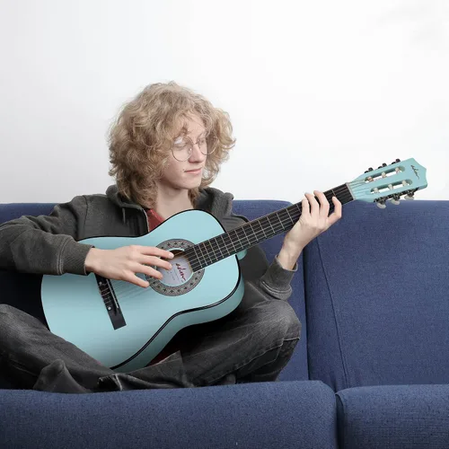 Miniatura 2 de ADM - Guitarra acústica para principiantes de 36 pulgadas, cuerdas de nailon, guitarra de madera para niños y estudiantes, lecciones en línea