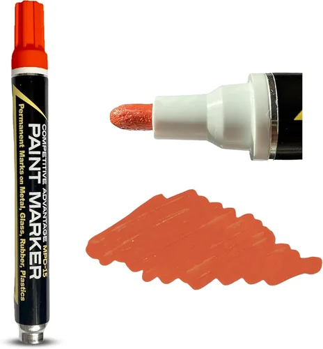 Miniatura 8 de Marcadores de Pintura Esmaltada Competitive Advantage MPD-15 NEGRO - 1 Paquete Marcas Permanentes en Metal, Vidrio, Goma, Plástico y más