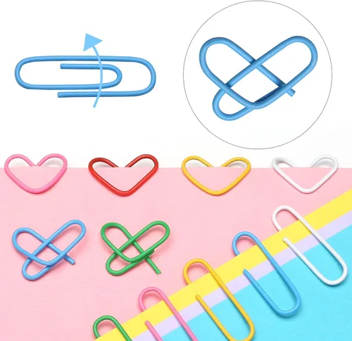 Miniatura 5 de Elisel Clips de papel de colores, 200 piezas de tamaño mediano (1.3 pulgadas), duraderos y resistentes al óxido, ideales para oficina, escuela y uso