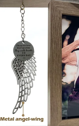 Miniatura 6 de Besoamo Marco de fotos conmemorativo de 4 x 6, regalos de condolencias por pérdida de un ser querido, regalos conmemorativos por pérdida de mamá