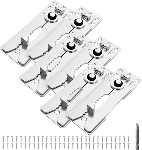 Miniatura 9 de Paquete de 2 tornillos conectores seccionales de sofá, conectores de sofá resistentes para seccionales, abrazaderas de sofá para hacer estancias