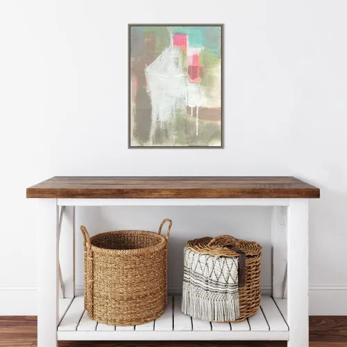 Miniatura 6 de Amanti Art Framed Canvas Wall Art 24x18 Retro Splash II by Jennifer Goldberger, Framed Wall Art Canvas, Abstract Artwork, Country Rustic Decor