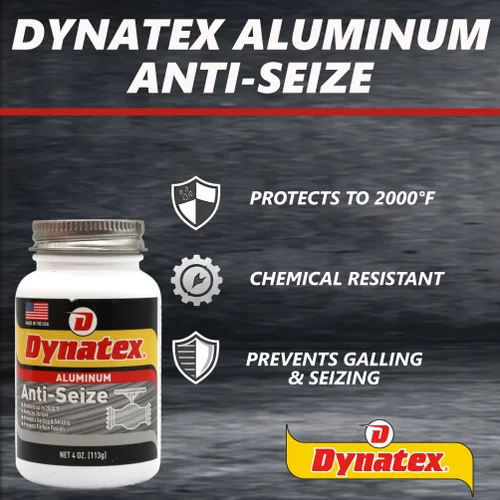Miniatura 7 de Dynatex Lata de aluminio antiagarrotamiento de 4 onzas, uso general, evita la corrosión por agallas, resistente al calor y a la presión, aluminio