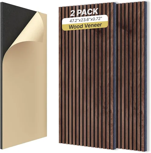 Miniatura 13 de Paquete de 2 paneles de pared acústicos gruesos de doble capa, autoadhesivos, paneles insonorizados grandes de alta densidad de 47 x 23.6 x 0.72