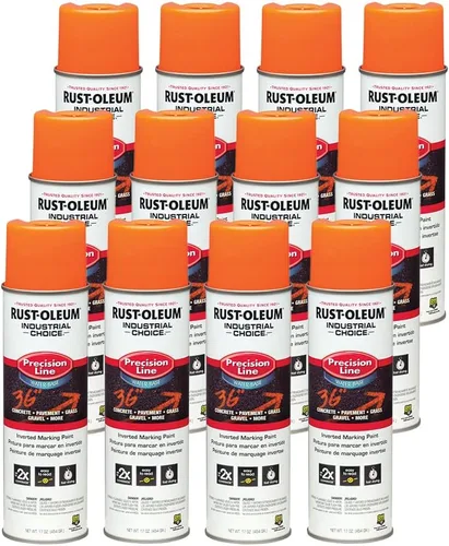Miniatura 2 de Rust-Oleum 203023 Industrial Choice - Pintura en aerosol para marcado a base de disolvente invertido, 17 onzas, verde fluorescente