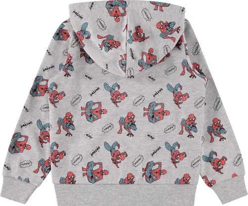 Miniatura 2 de Marvel Sudadera con capucha de Spiderman para niños pequeños - Spiderman, Ironman, Capitán América y Hulk para niños pequeños con cremallera y cómics