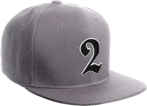 Miniatura 717 de Daxton Gorra clásica con visera de billete plano con letras del alfabeto inglés antiguo de la A a la Z