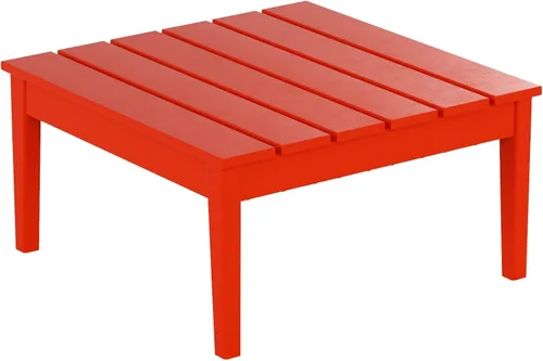 Miniatura 15 de WestinTrends Ashore - Mesa de centro para exteriores, 32 pulgadas para todo tipo de clima, de madera de polietileno Adirondack, mesa auxiliar Teca