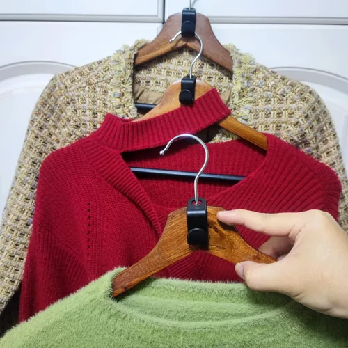 Miniatura 3 de 150 ganchos de conector para colgar ropa, clips extensores de percha, ganchos en cascada para colgar ganchos de conexión en cascada de alta
