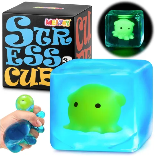 Miniatura 6 de Juguetes sensoriales para la ansiedad con forma de cubo para niños y adultos con autismo, pelotas antiestrés para adultos, juguetes blandos