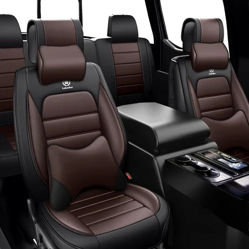 Miniatura 15 de Cubiertas de asiento ILMO para camiones 2009-2026 F150, 2011-2026 F250 F350 XL XLT Super Duty Crew Cab Lariat King Ranch Platinum, protectores