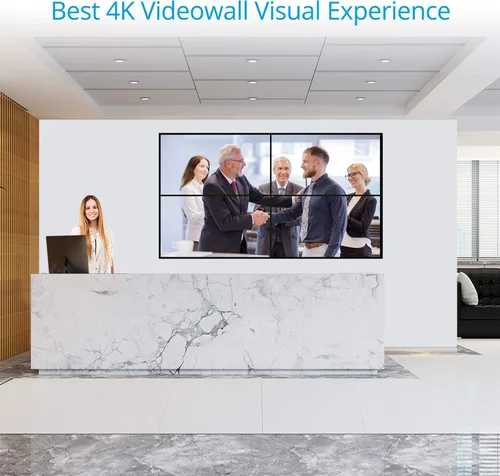 Miniatura 8 de gofanco Controlador de procesador de pared de video 2x2: hasta 4K 30Hz, cuatro entradas conmutables, 9 modos de videowall, cascada de hasta 10x10