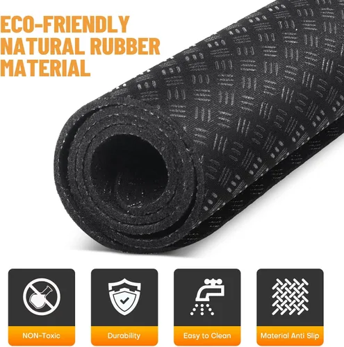 Miniatura 3 de Alfombrilla elíptica para debajo del escritorio, equipo de ejercicio antideslizante para bicicleta Peloton, pequeña alfombrilla de ejercicio