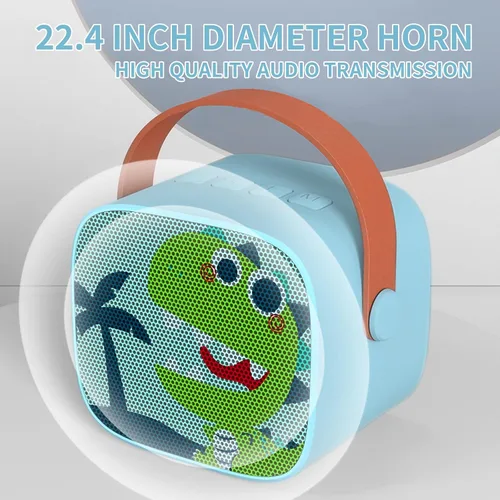 Miniatura 4 de Mini máquina de karaoke para niños, altavoz Bluetooth portátil con micrófono inalámbrico, juguetes de reproductor de música para niños para niñas