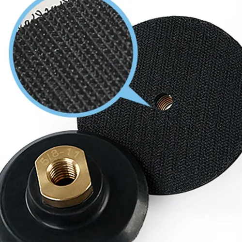 Miniatura 8 de Almohadilla de respaldo de pulido de 4 pulgadas con base de goma para soporte de almohadilla de pulido de diamante, conector de gancho y bucle