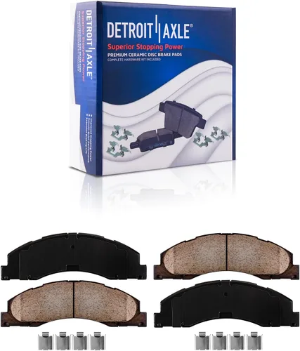 Miniatura 54 de Detroit Axle - Pastillas de Freno Delantero Izquierdo Reemplazo de Pinza de Disco para Dodge Ram 1500 Dakota Mitsubishi Raider - Juego de 3 piezas