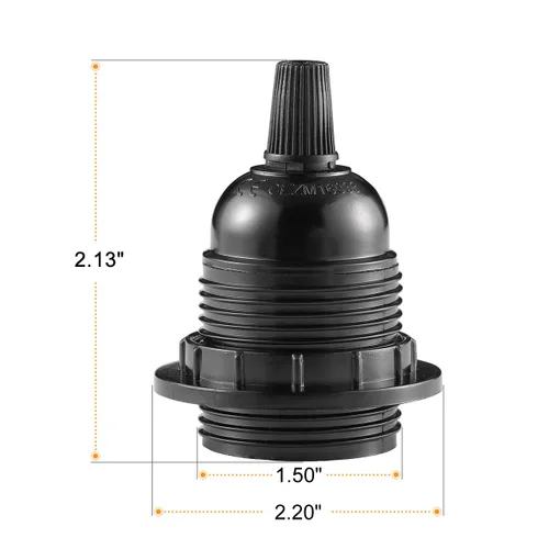 Miniatura 2 de Paquete de 18 enchufes de luz E27/E26, enchufe de repuesto, enchufe de bombilla, soporte de lámpara colgante Edison retro, enchufe mediano de rosca