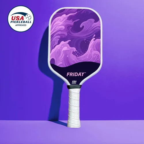 Miniatura 2 de Lightweight Friday Pickleball Paddle, 14mm Thickness, USA Pickleball Approved, Durable Carbon Fiber, Thermoformed Unibody Design, Honeycomb Core