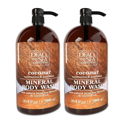 Miniatura 21 de Dead Sea Collection Gel de baño Almond Vanilla para mujeres y hombres, con minerales puros del mar muerto y aceite de almendras dulces, limpia e