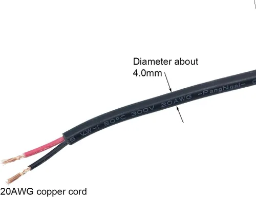 Miniatura 4 de Litever Cable de extensión de 20 awg de 3.3 pies, diseñado para luces Litever serie LL-008 debajo del gabinete. Enchufes de 0.217 in x 0.083 in