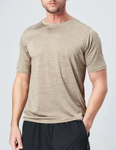 Miniatura 4 de Paquete de 5 camisetas de manga corta, con cuello redondo y de secado rápido para hombre, camisetas deportivas para correr, entrenar o ir al gimnasio