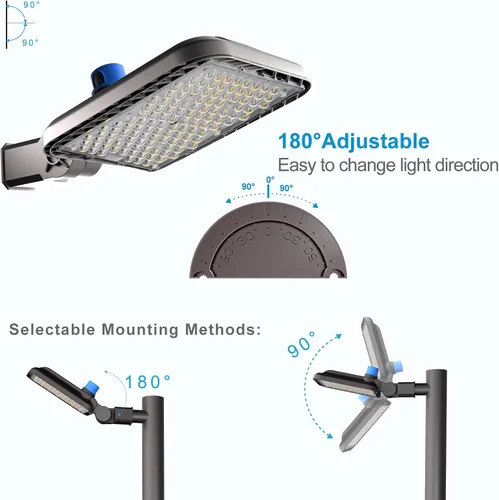 Miniatura 6 de Iluminación LED de estacionamiento de 320W (150Lm/W) 63000Lm 5000K Luces de estacionamiento LED para exteriores con montaje en poste inteligente