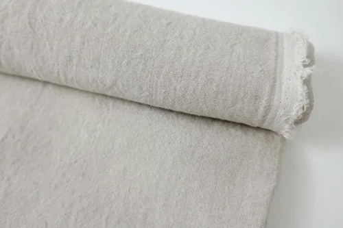 Miniatura 2 de Tela negra de lino 100% de peso medio torcido, versátil para manualidades y decoración del hogar, material sostenible y ecológico, ideal