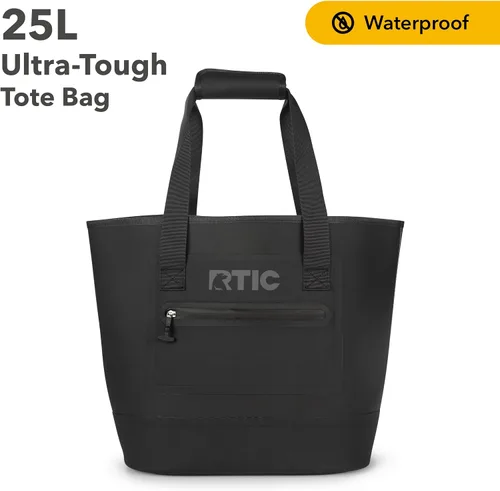 Miniatura 4 de Bolsa de mano ultra resistente RTIC, impermeable para playa, piscina, toalla, compras, de alta resistencia, resistente a perforaciones, pequeña