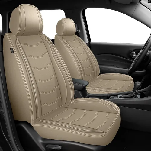 Miniatura 24 de DISUTOGO Juego completo de fundas de asiento para Honda Civic 2003-2024 2025 2026, impermeables, de cuero de primera calidad para fundas de asiento