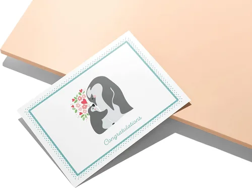 Miniatura 8 de Twigs Papel – Surtido de tarjetas de felicitación para baby shower en blanco con sobres, tarjetas de felicitación para niños y niñas, tarjetas