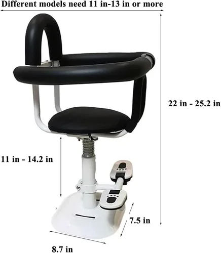 Miniatura 2 de Bicicleta Eléctrica Niño Asiento de Seguridad Pedal Motocicleta Scooter Puede Levantar Asiento Delantero Desmontable Bebé Niños