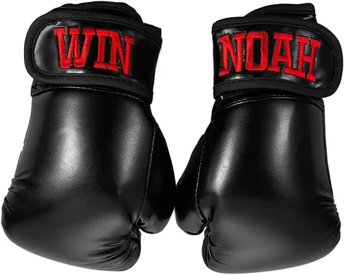 Guantes de boxeo bordados personalizados para niños, guantes de entrenamiento de boxeo para jóvenes, guantes de boxeo para niños y niñas (0-10 años)