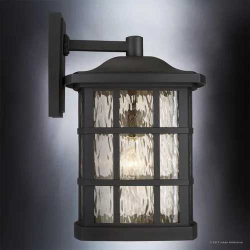 Miniatura 3 de Urban Ambiance UQL1236 - Lámpara de pared para exteriores, tamaño mediano: 17 pulgadas de alto x 11 pulgadas de ancho, con elementos