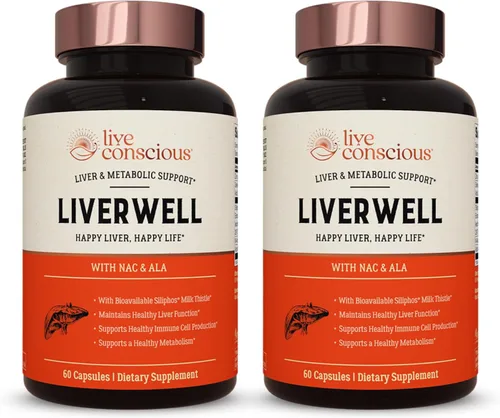 LiverWell - Limpieza hepática, rejuvenecimiento, apoyo metabólico, suplemento hepático para la salud hepática con extracto de cardo mariano