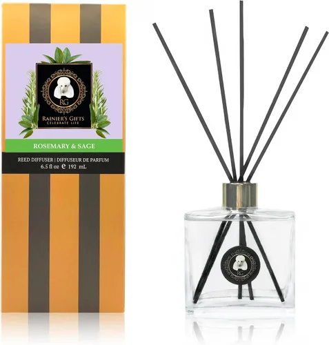 Miniatura 22 de Rainier's Gifts Juego de difusor de varillas (French Country Rose Garden) – Varillas difusoras de aceite perfumado – Ambientador de aromaterapia