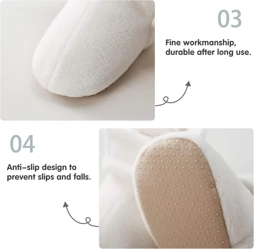 Miniatura 6 de pureborn Botines de invierno para bebé, de forro polar, antideslizantes, para cuna