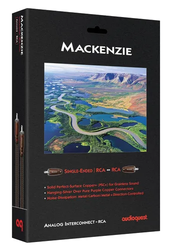Miniatura 2 de AudioQuest Mackenzie - Cable de audio RCA de 1.6 ft, color negro (RCA, RCA, 1.6 ft, negro)