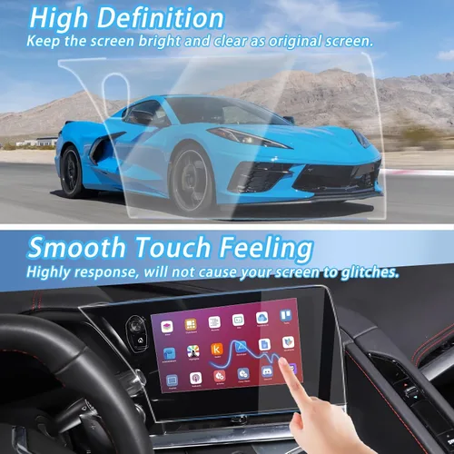 Miniatura 5 de Daeiclru - Protector de pantalla compatible con Chevrolet Corvette C8 2020-2023, película protectora de pantalla de navegación, película protectora