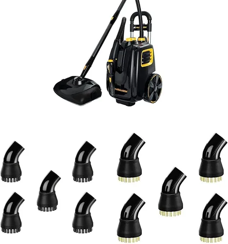 Miniatura 7 de McCulloch MC1385 Limpiador de vapor de lujo con 23 accesorios y almohadilla de microfibra de repuesto para MC1375, MC1385, 2 unidades y almohadilla