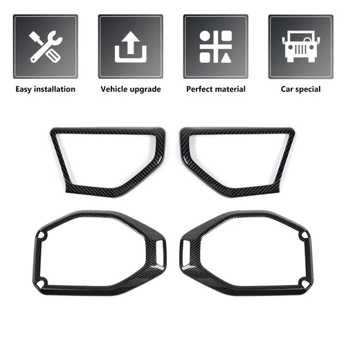 Miniatura 4 de RAZPOY Para JL 4 piezas una cubierta de altavoz de pilar para altavoz de techo, ajuste de audio compatible con Jeep Wrangler JL JLU y Gladiator JT