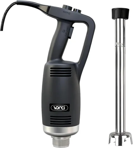 VONCI Batidora de inmersión comercial de 750 W, mezclador de mano con eje desmontable de 18 pulgadas, velocidad variable 8000-19000RPM, hoja SUS
