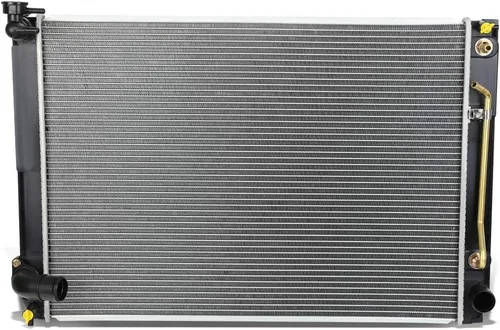 DNA Motoring CU13076 - Radiador de núcleo de aluminio de 1 hilera para enfriamiento del motor compatible con modelos Toyota Sienna AT de 07-10,