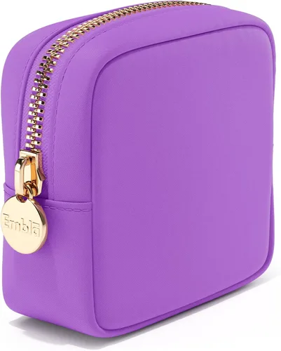 Miniatura 14 de Embla Bolsa de maquillaje de viaje para cosméticos y bolsa de artículos de tocador, bolsa de nailon con cremallera, lindo organizador de maquillaje