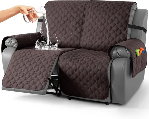 Miniatura 73 de TAOCOCO Fundas reclinables 100% impermeables, con correas para las piernas, funda de sofá reclinable reversible para silla reclinable, protector