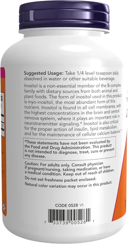 Miniatura 3 de Now Foods Inositol en polvo, 8 oz.