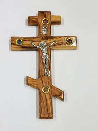 Miniatura 12 de Bethlehem Gifts TM Cruz Crucifijo de Madera de Olivo de Belén Tallado a Mano (Crucifijo, 5")